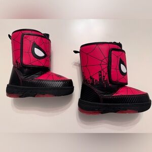 Marvel Spider-Man Toddler Boys Light Up Winter Boots, Size 10